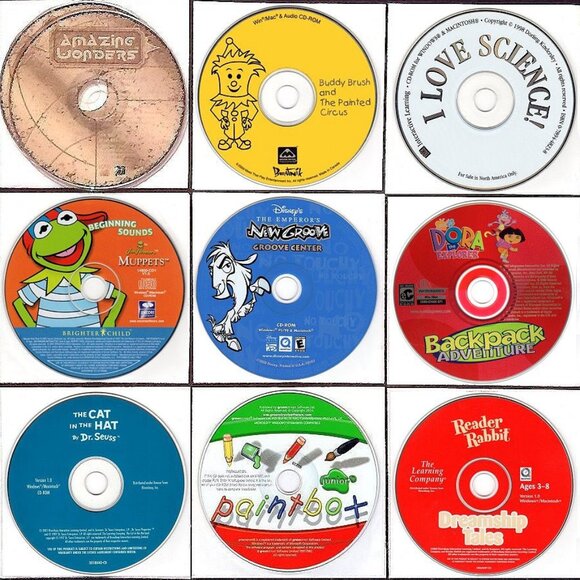 KIDS LOT #15 2000-2002 - 9 CDs for Win/Mac - Picture 1 of 10